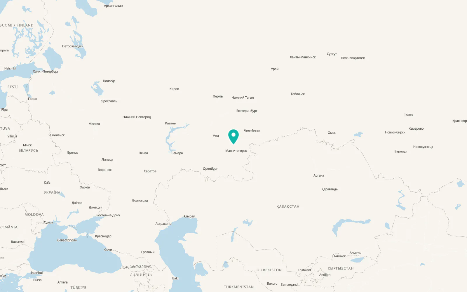 Map of Abzakovo