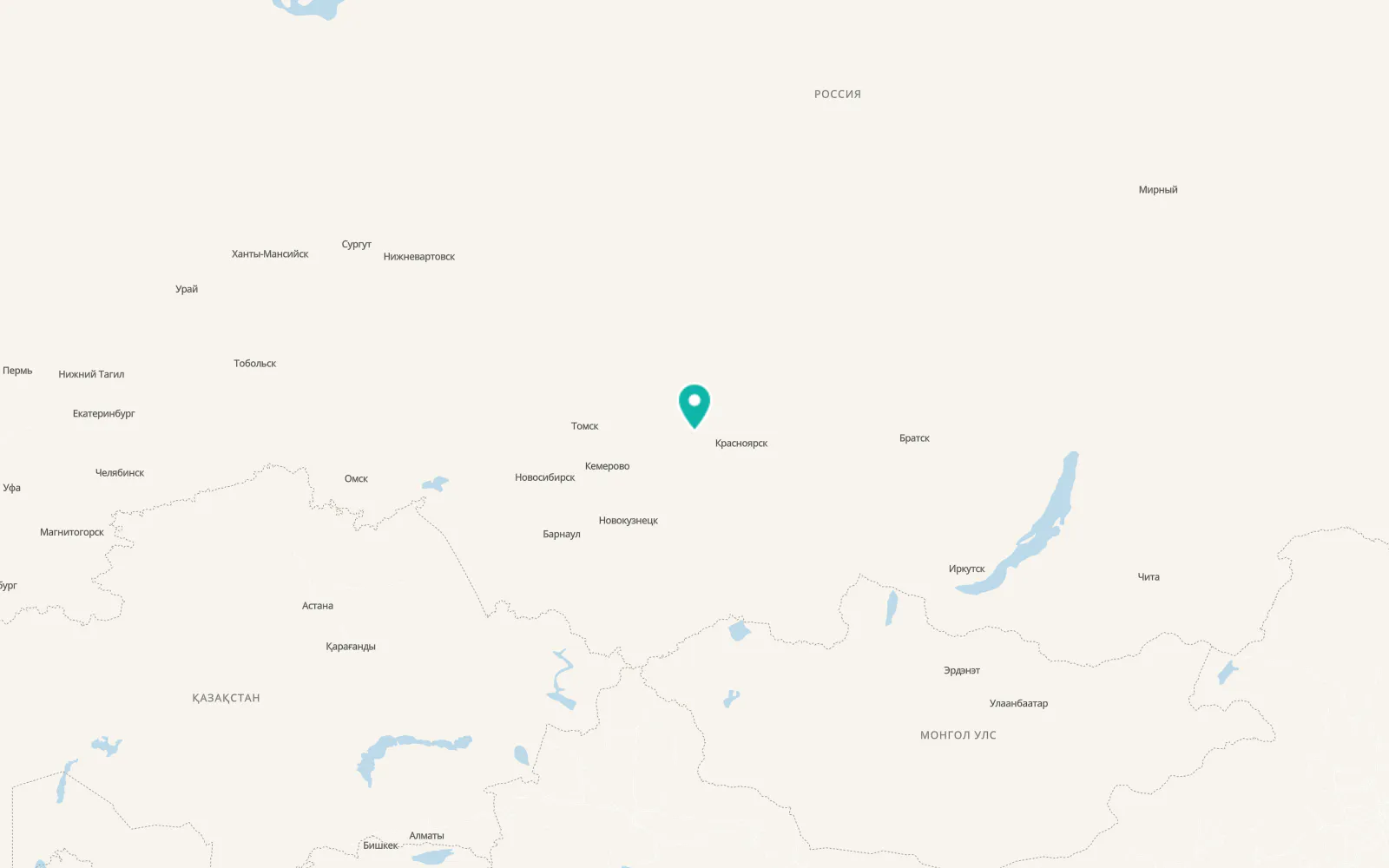Map of Achinsk