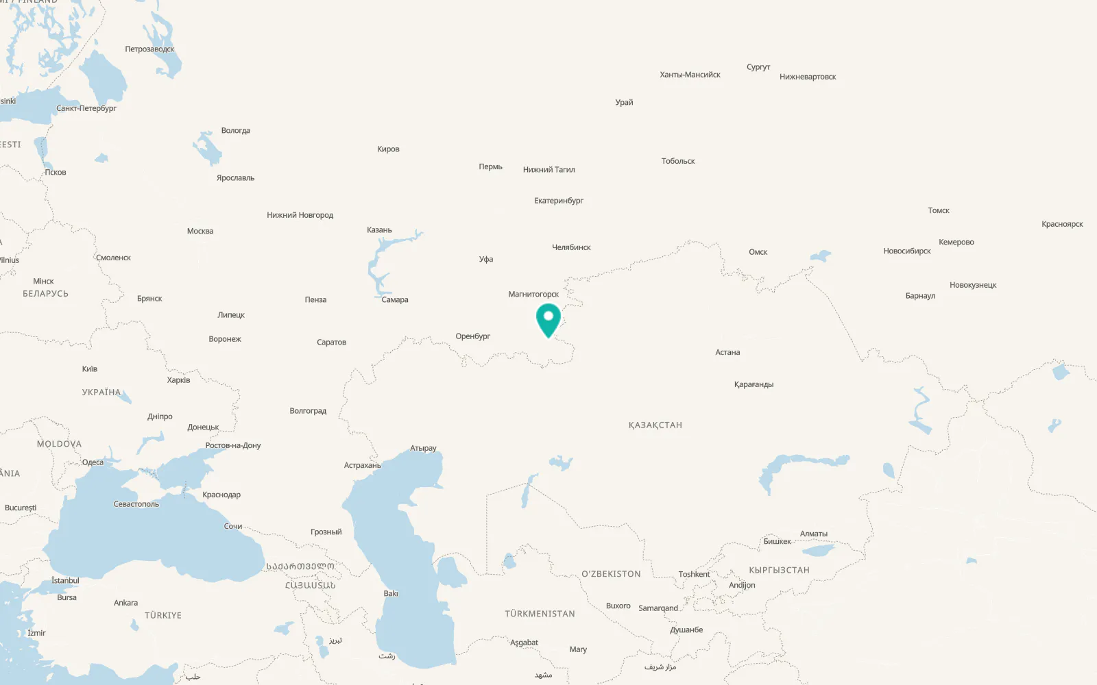 Map of Adamovka