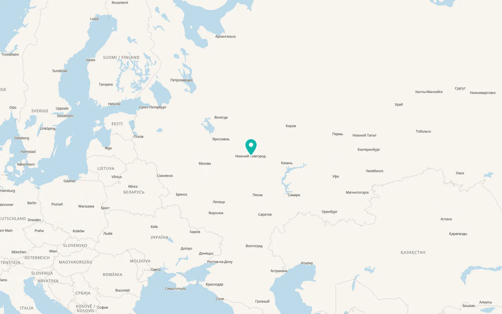 Map of Afonino