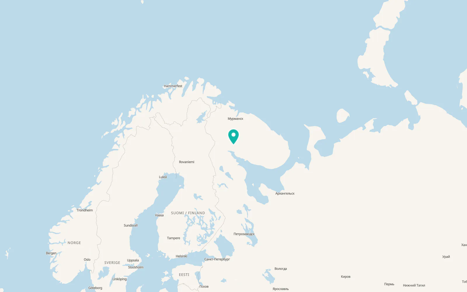 Map of Afrikanda