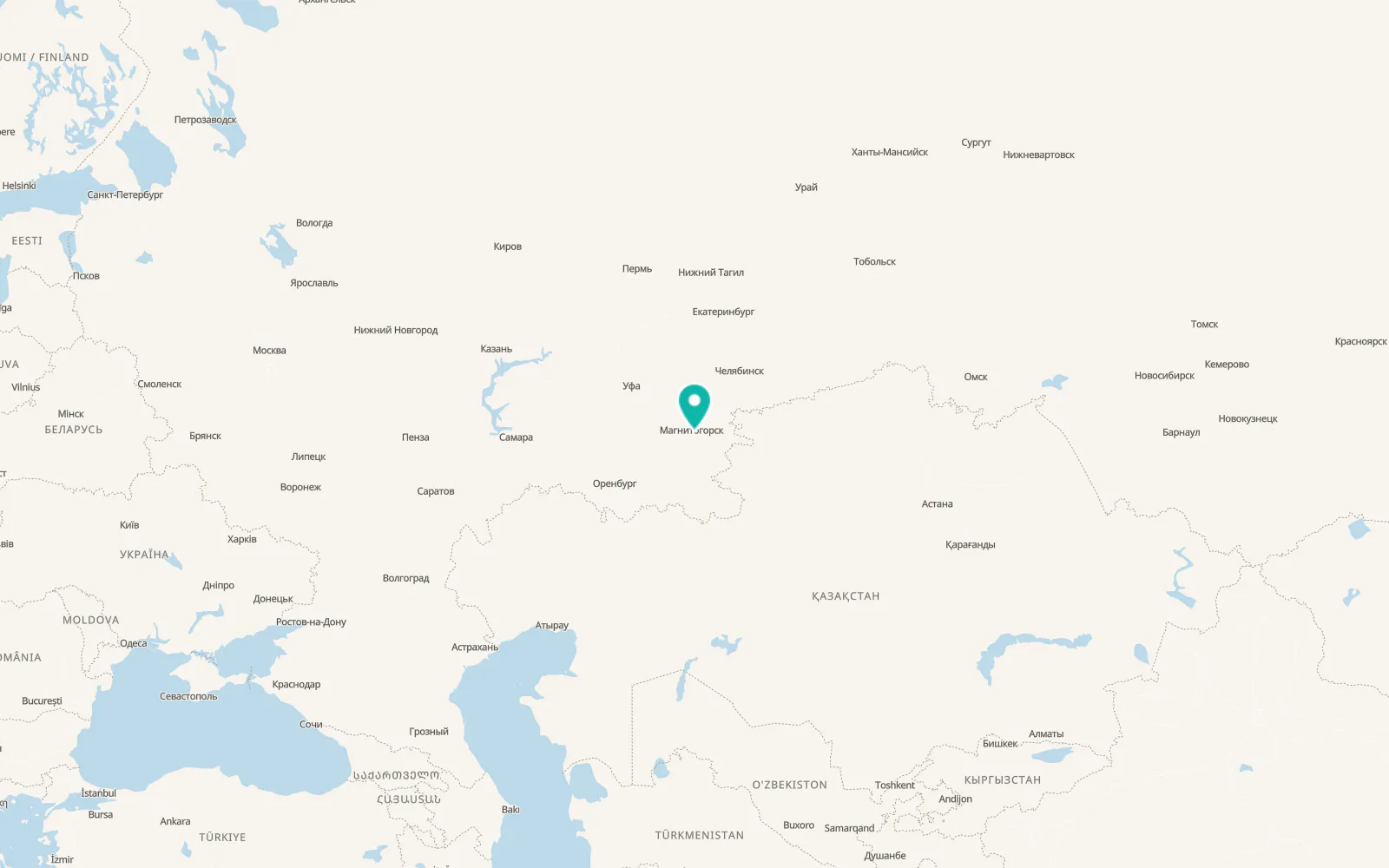 Map of Agapovka