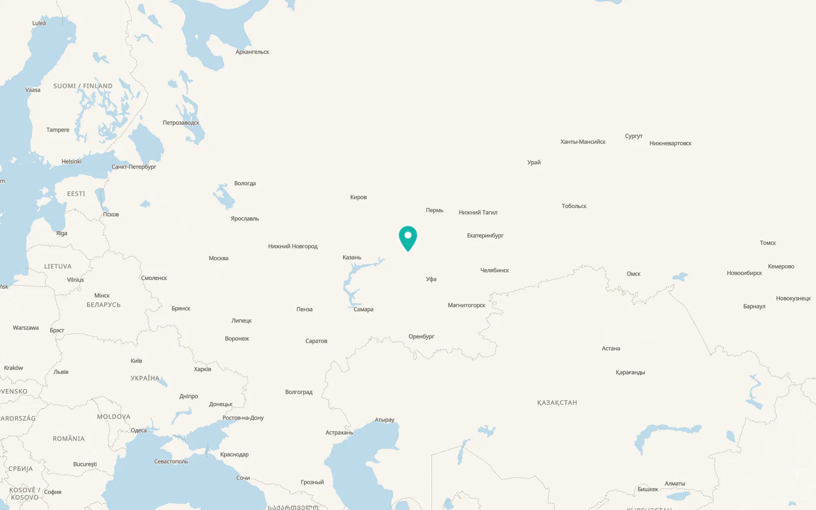 Map of Agidel’