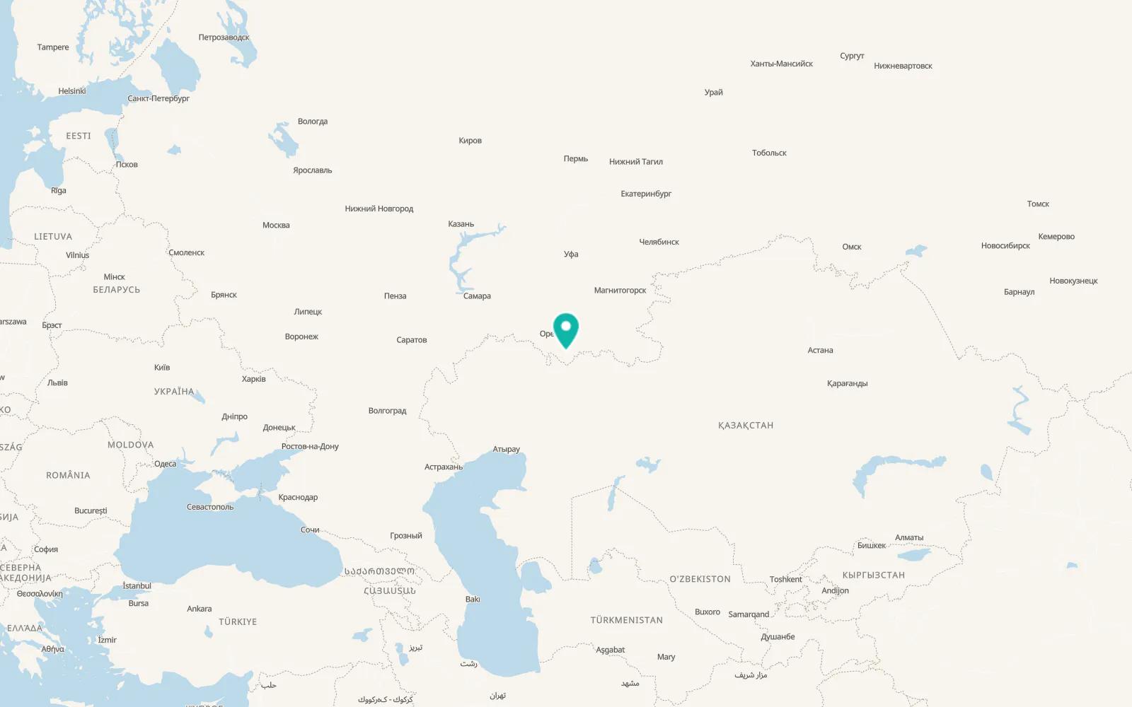 Map of Akbulak