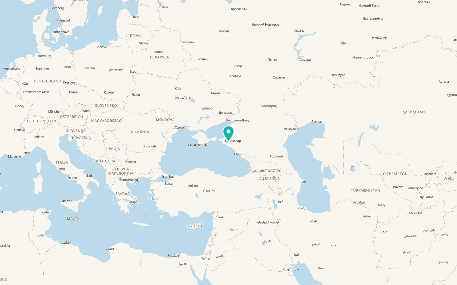 Map of Akhtyrskiy
