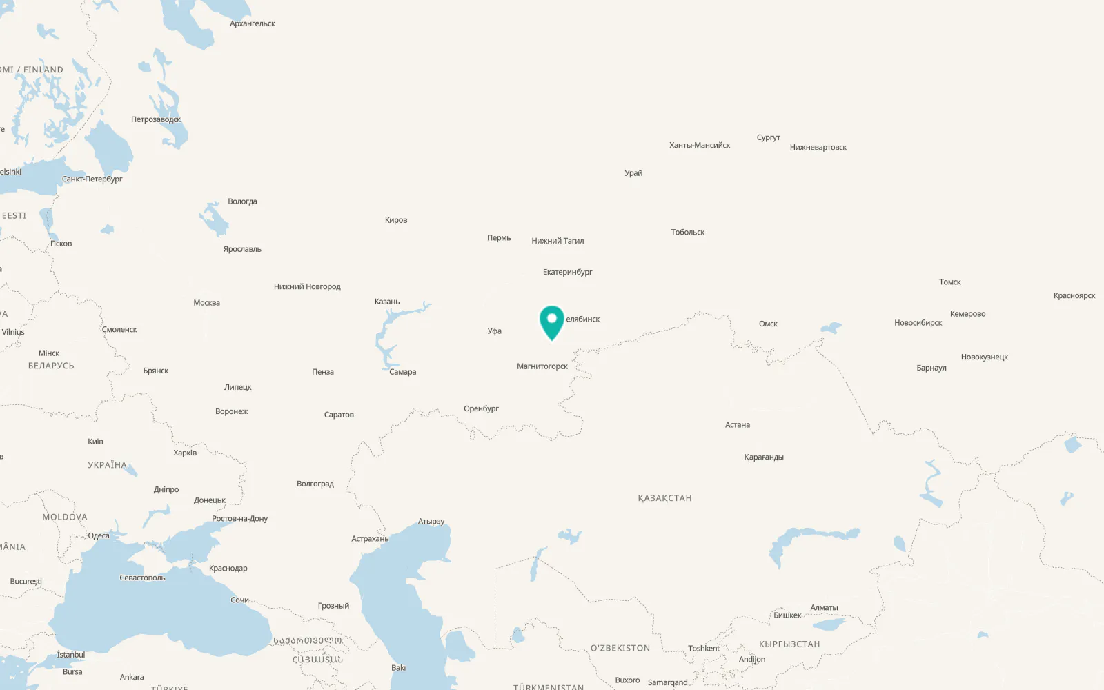 Map of Akhunovo