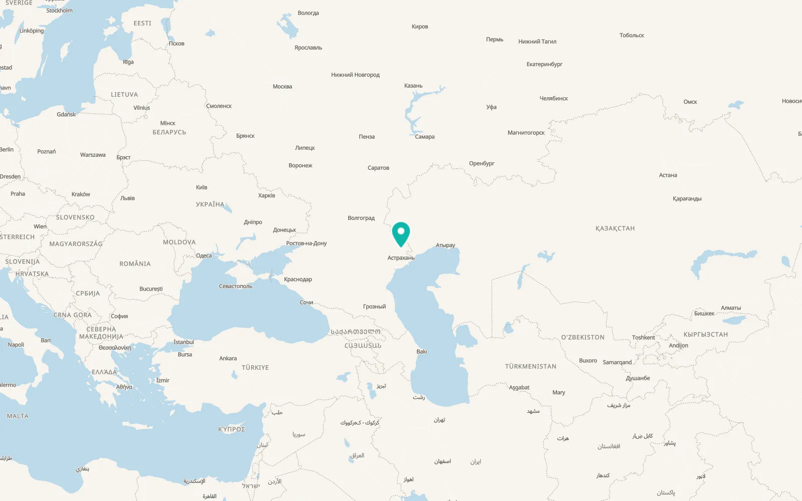Map of Aksarayskiy
