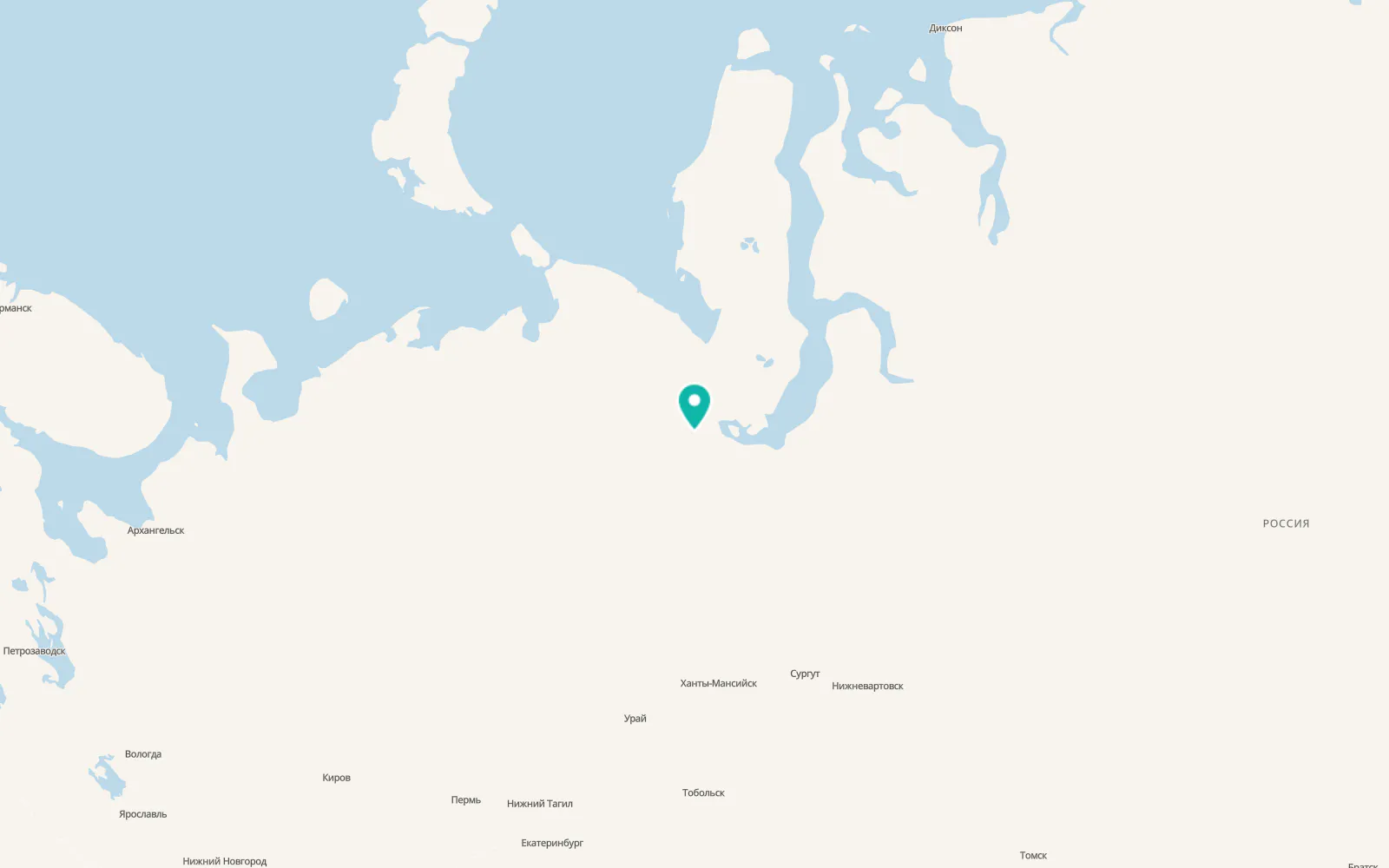 Map of Aksarka