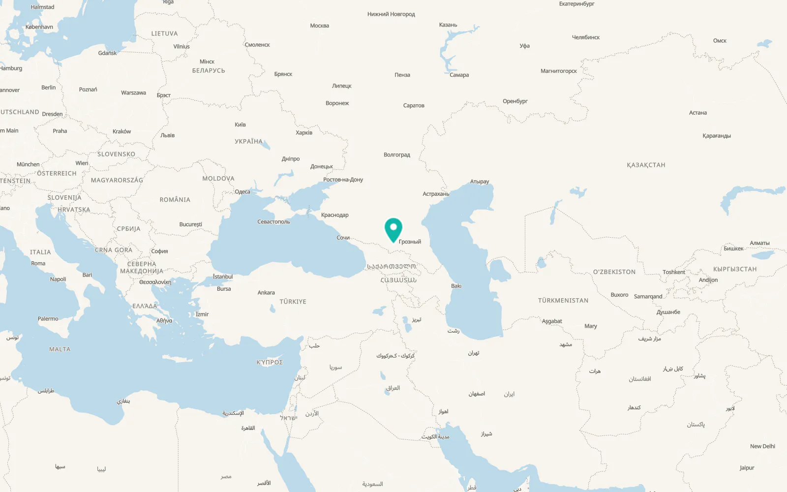 Map of Alagir