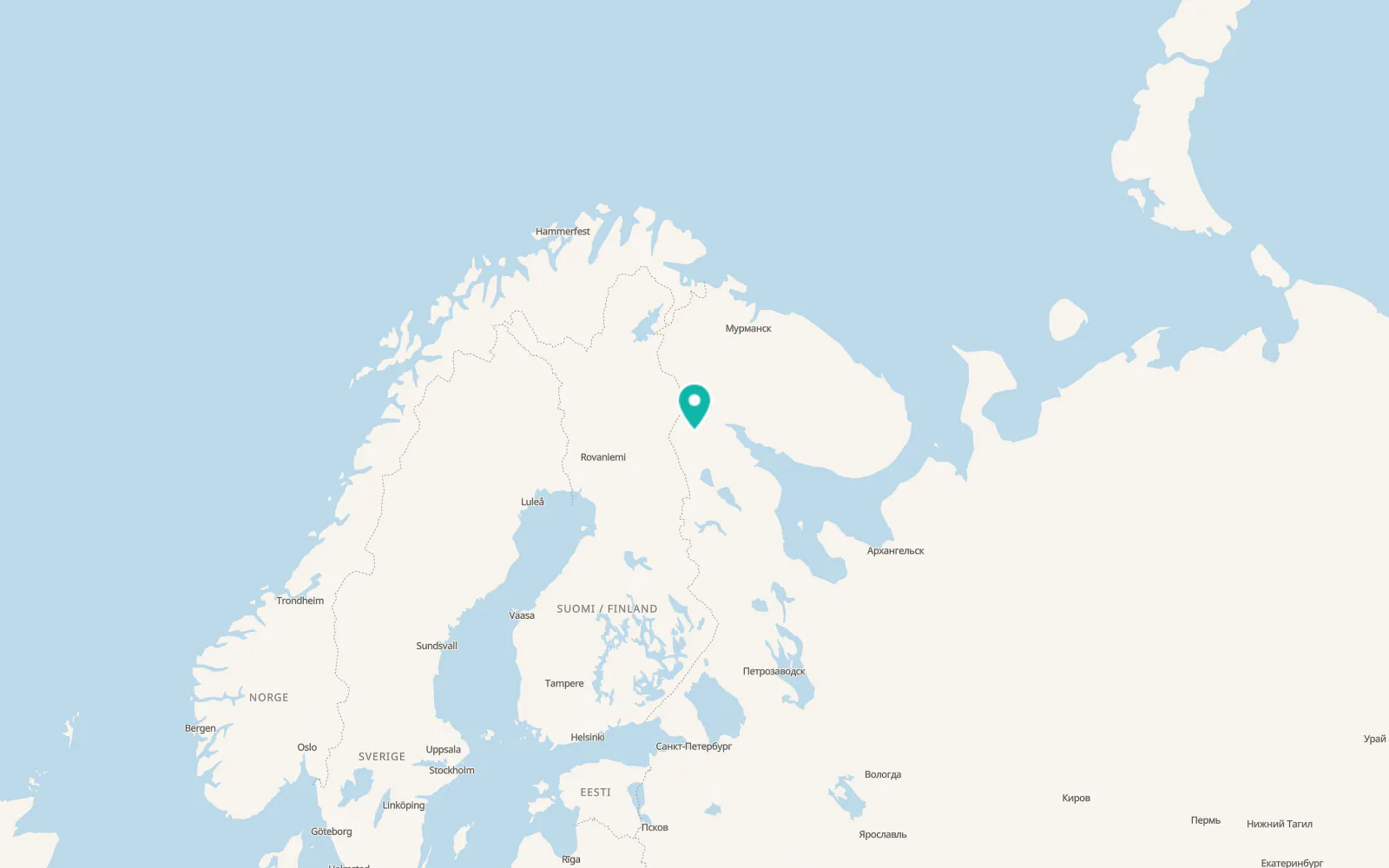 Map of Alakurtti