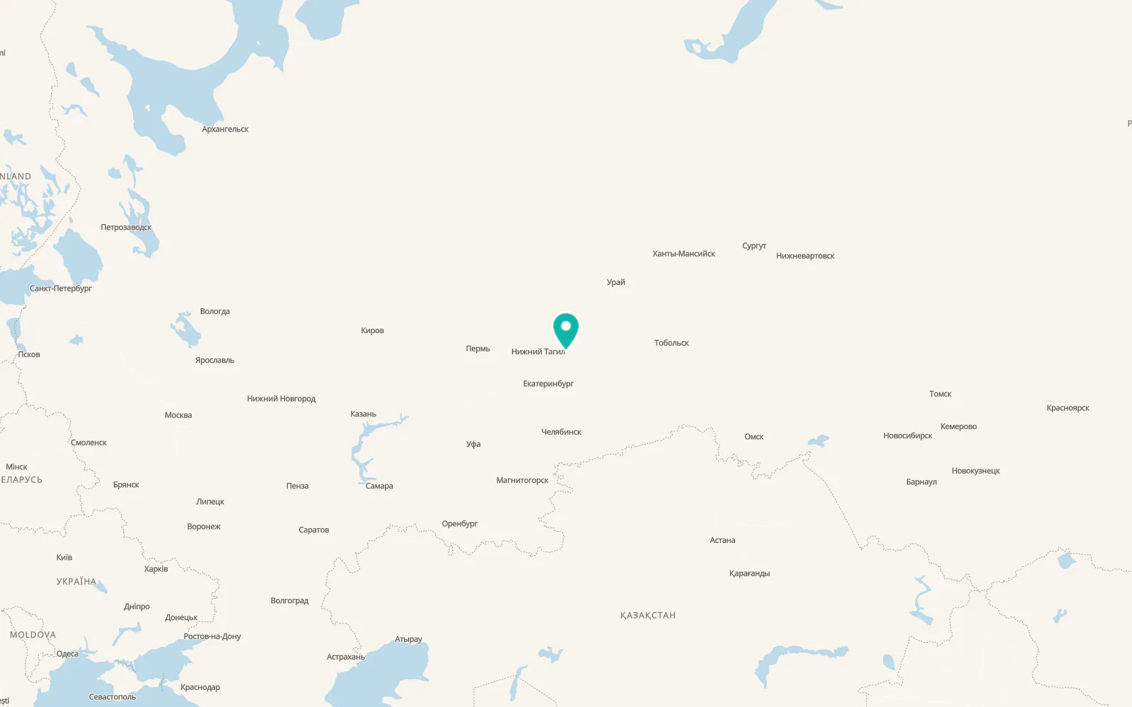 Map of Alapayevsk