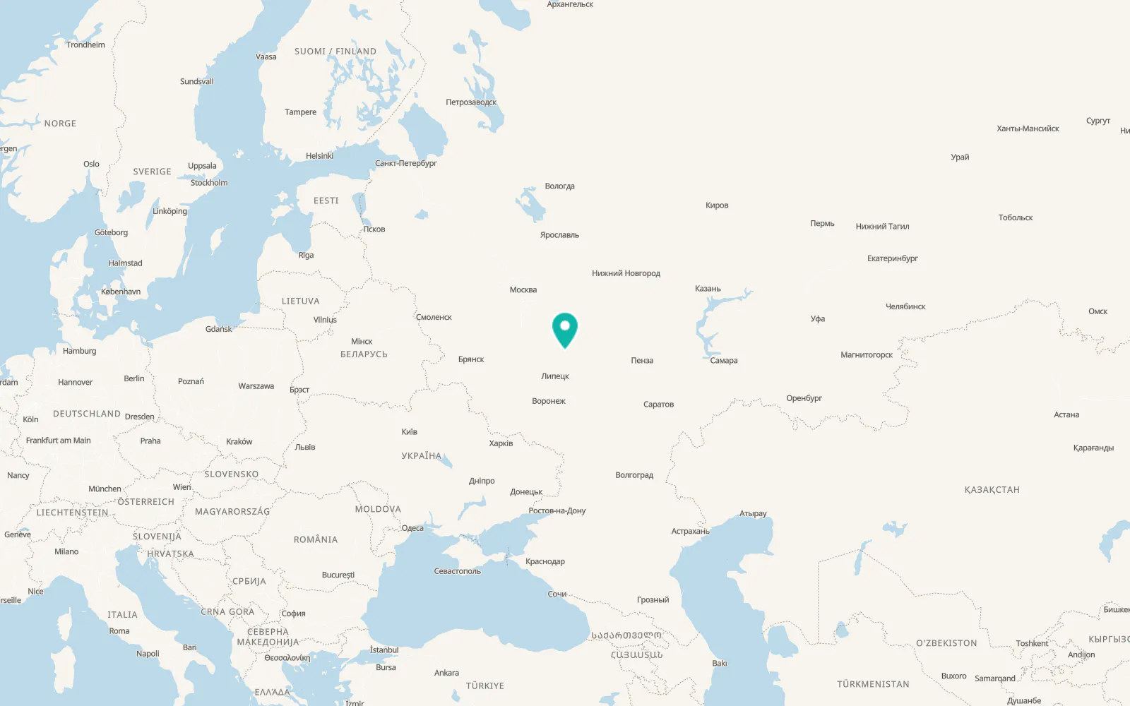Map of Aleksandro-Nevskiy