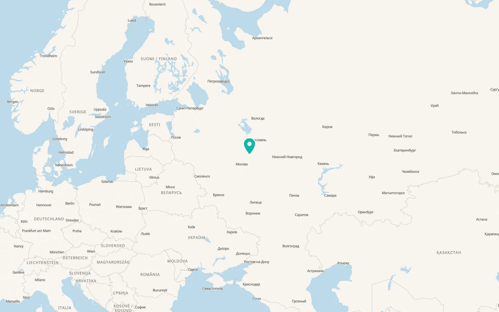 Map of Aleksandrov