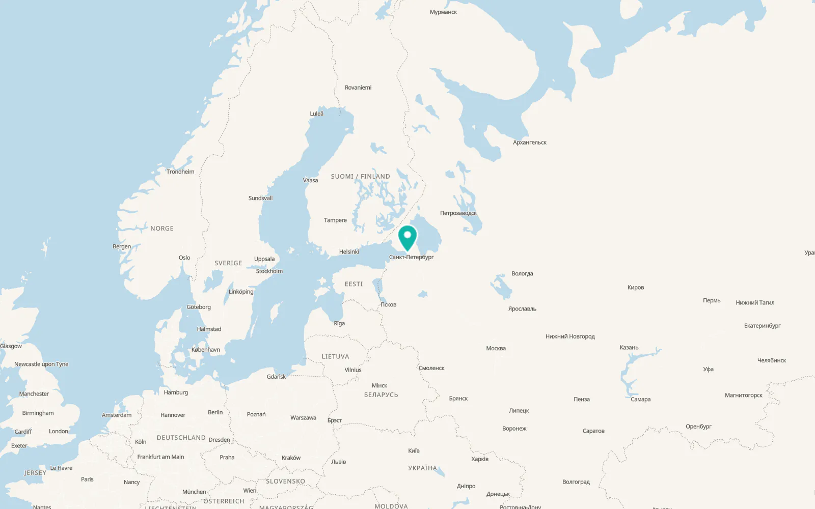 Map of Aleksandrovskaya