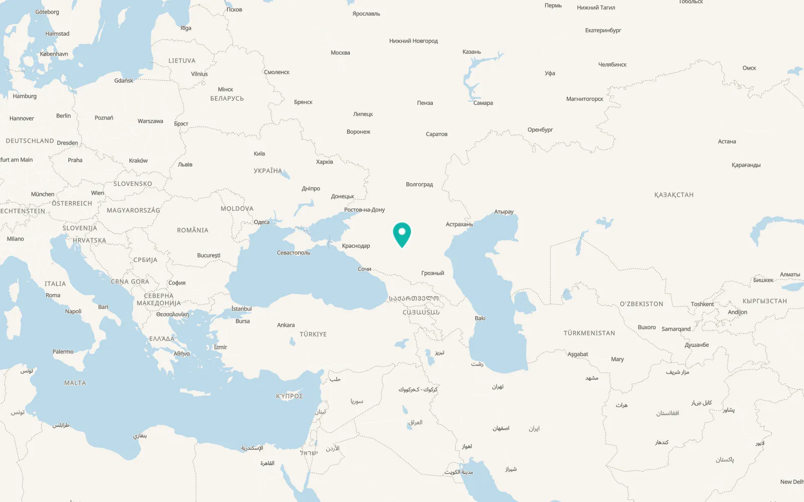 Map of Aleksandrovskoye