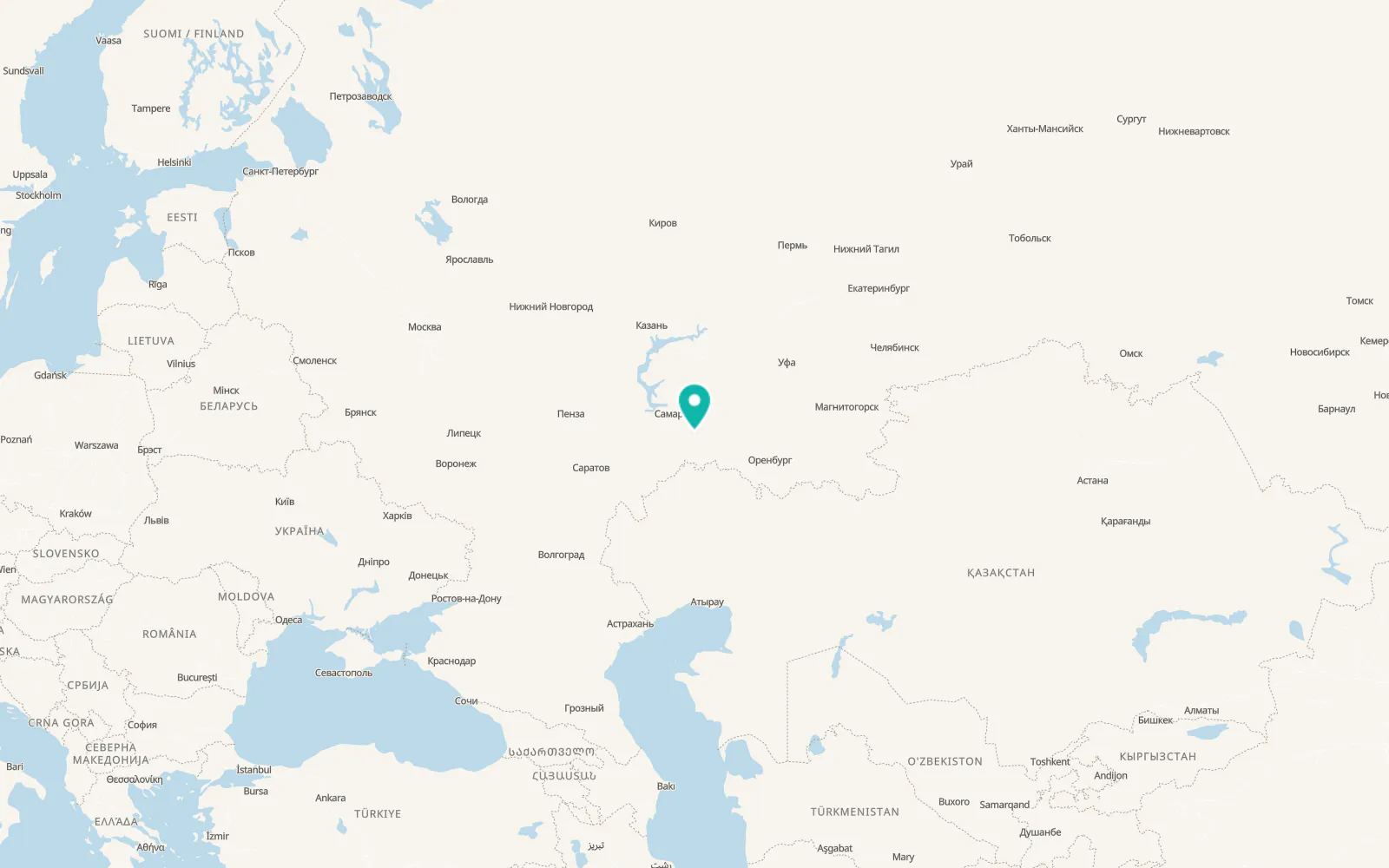 Map of Alekseyevka