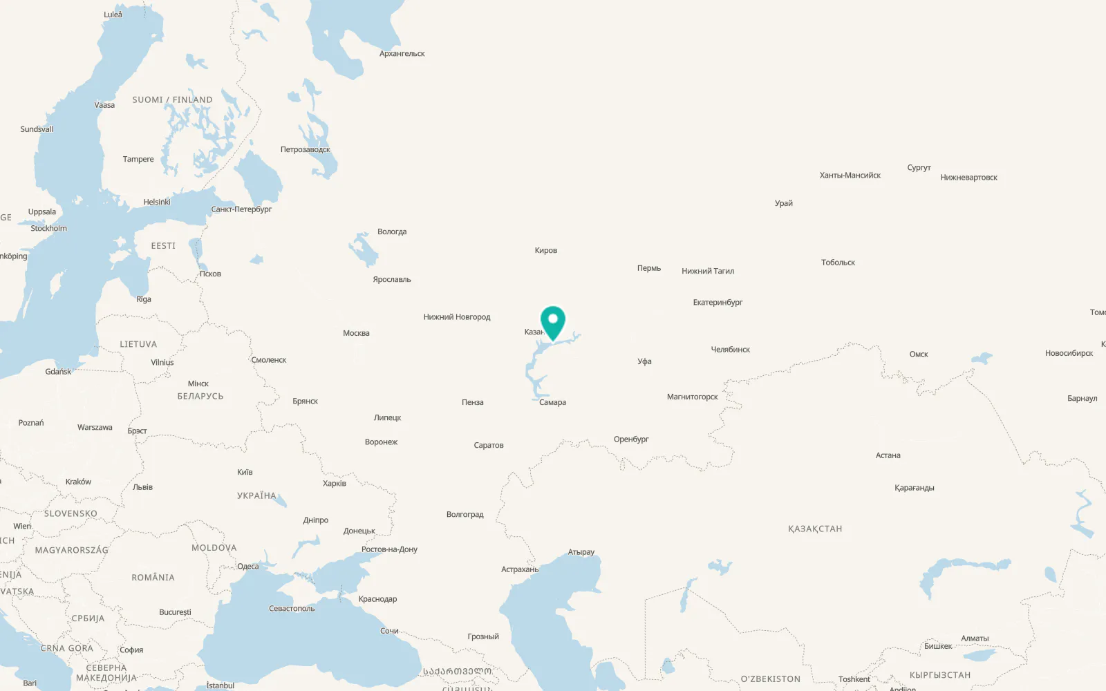 Map of Alekseyevskoye