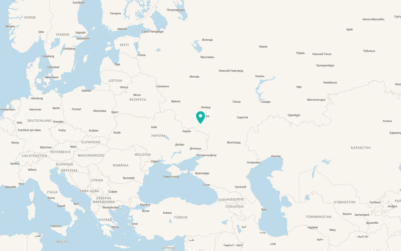 Map of Alexeyevka