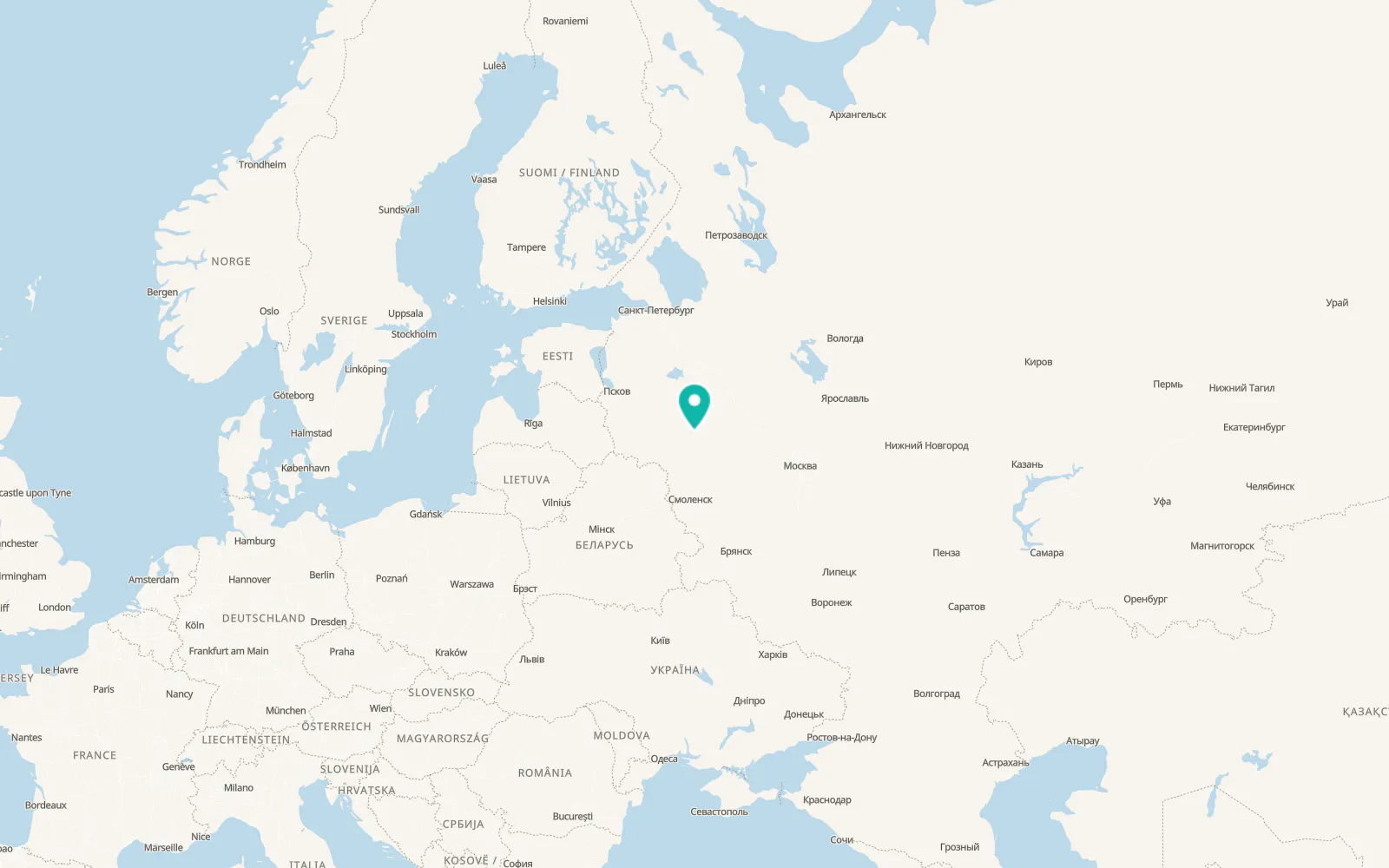 Map of Andreapol’
