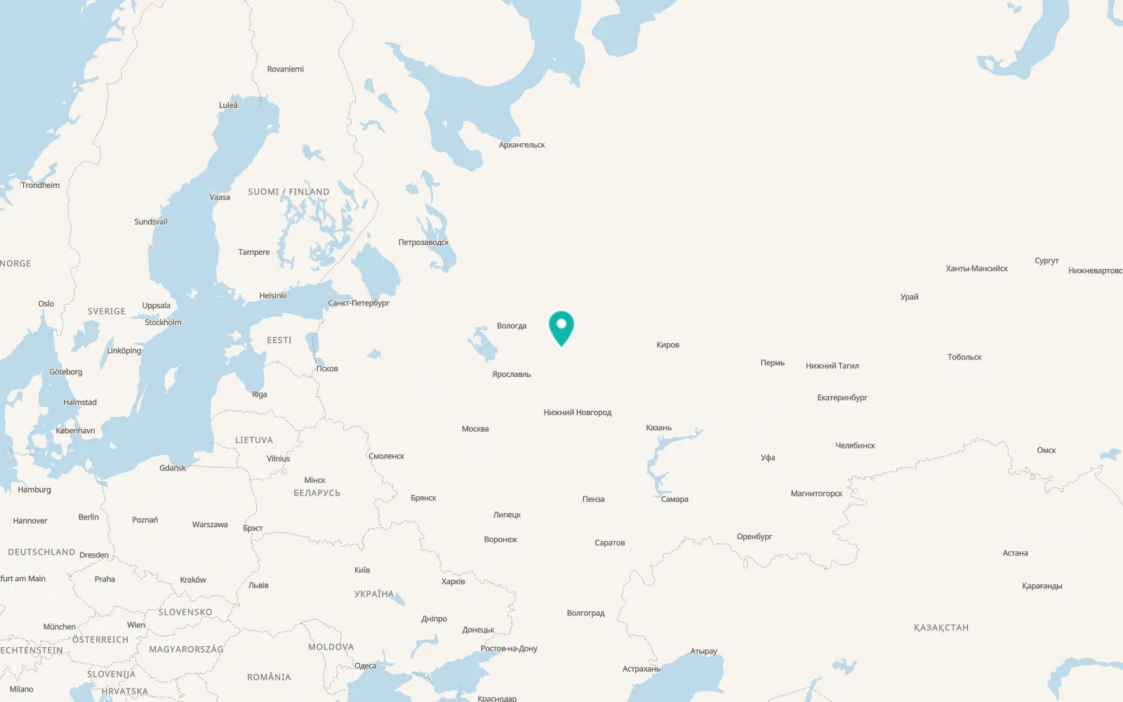 Map of Antropovo