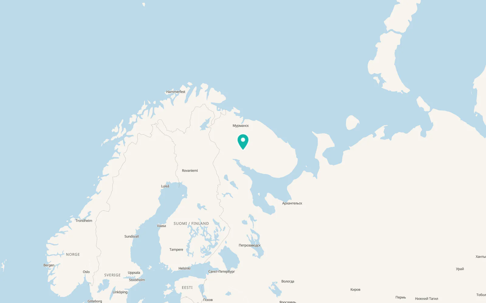 Map of Apatity