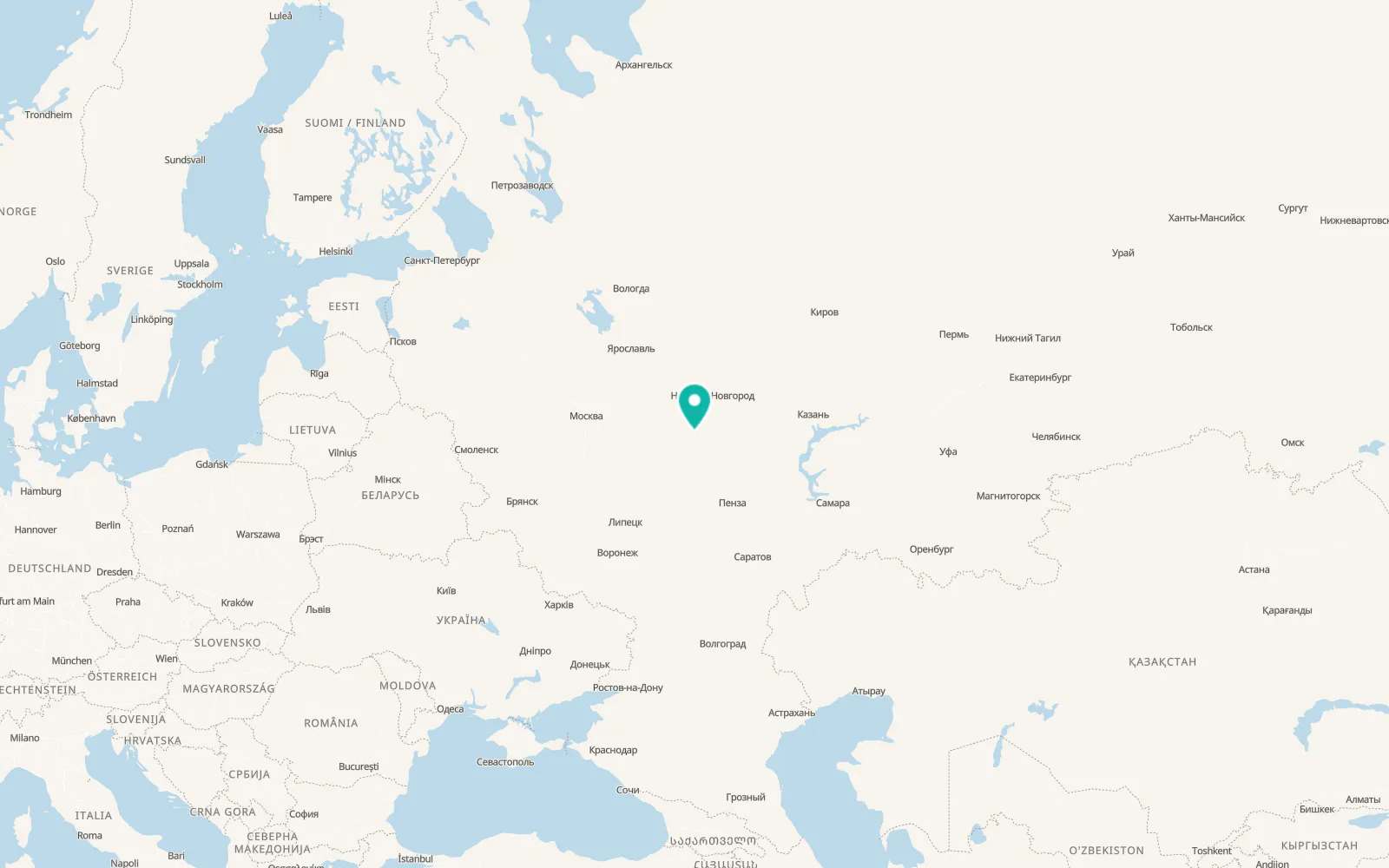 Map of Ardatov