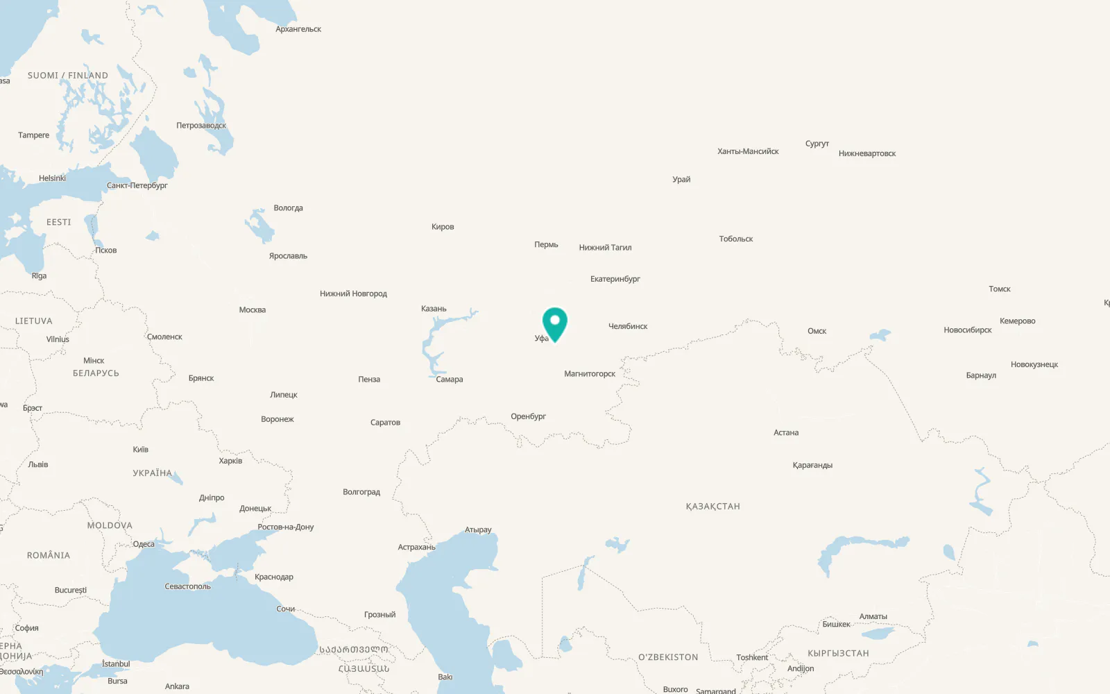 Map of Arkhangel’skoye