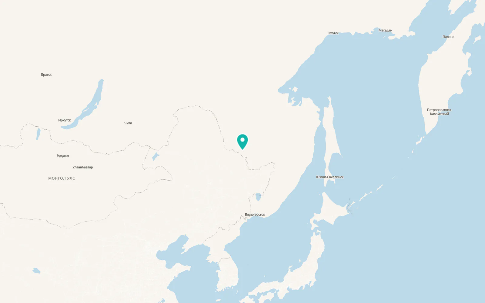 Map of Arkhara
