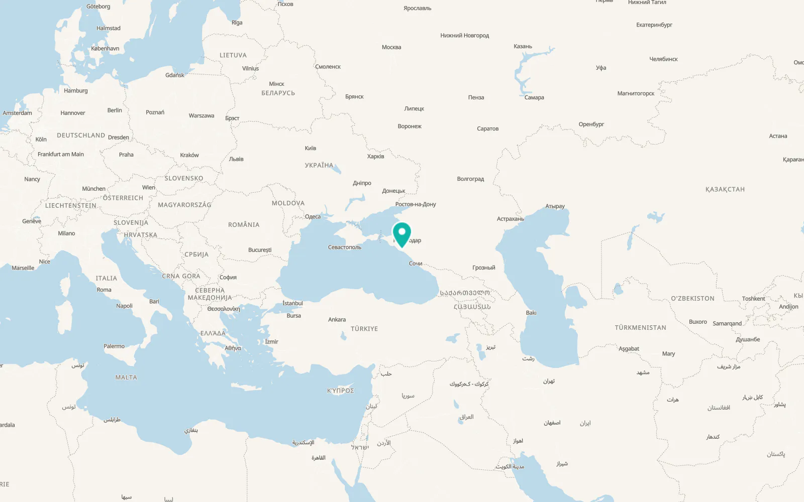 Map of Arkhipo-Osipovka