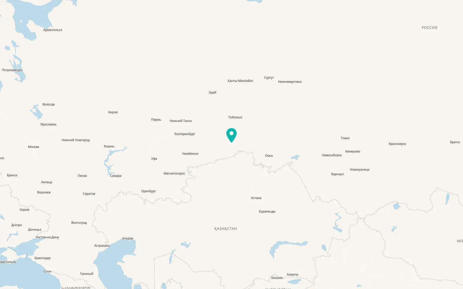 Map of Armizonskoye