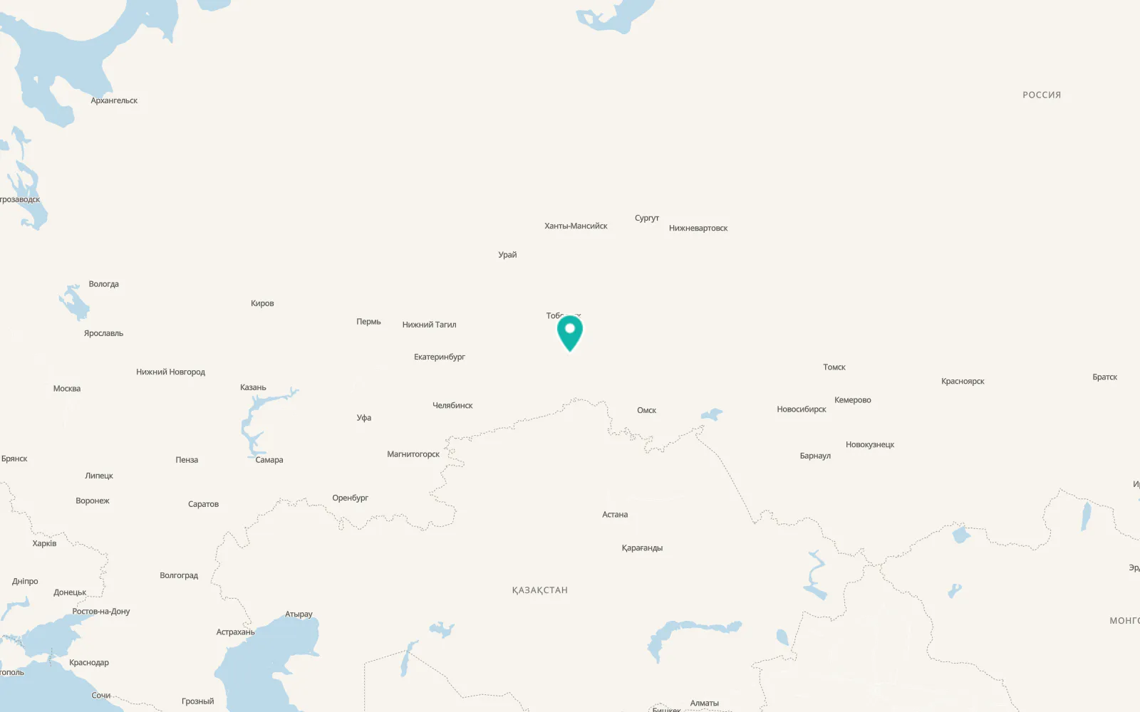 Map of Aromashevo