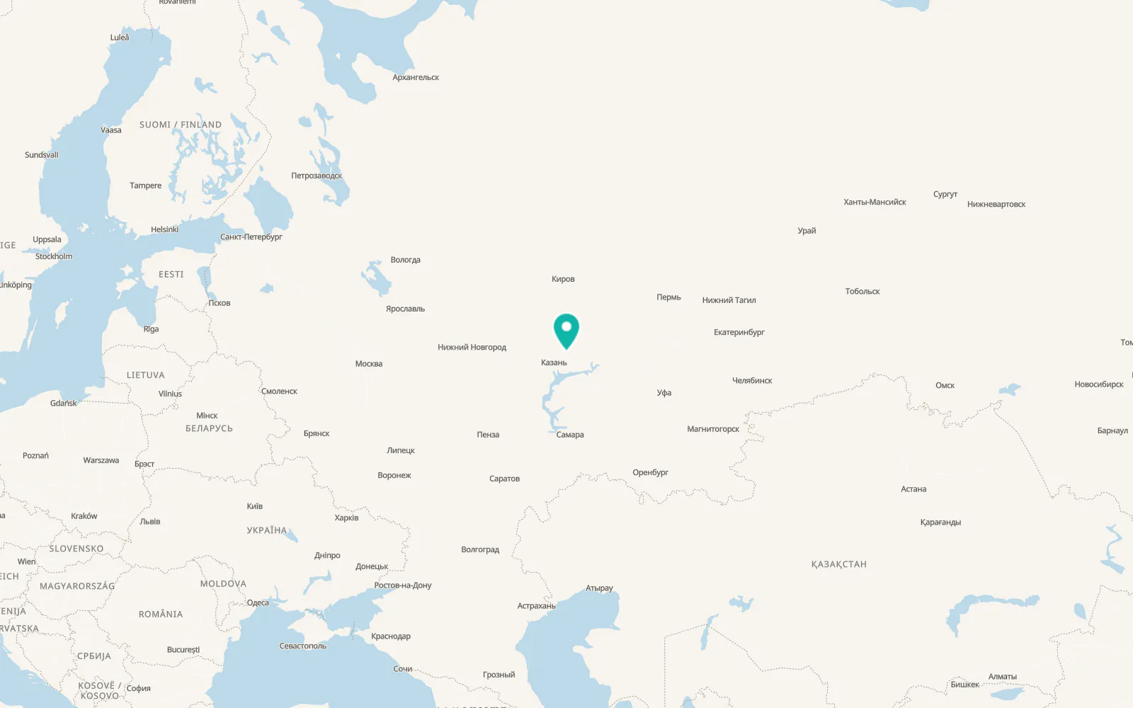 Map of Arsk