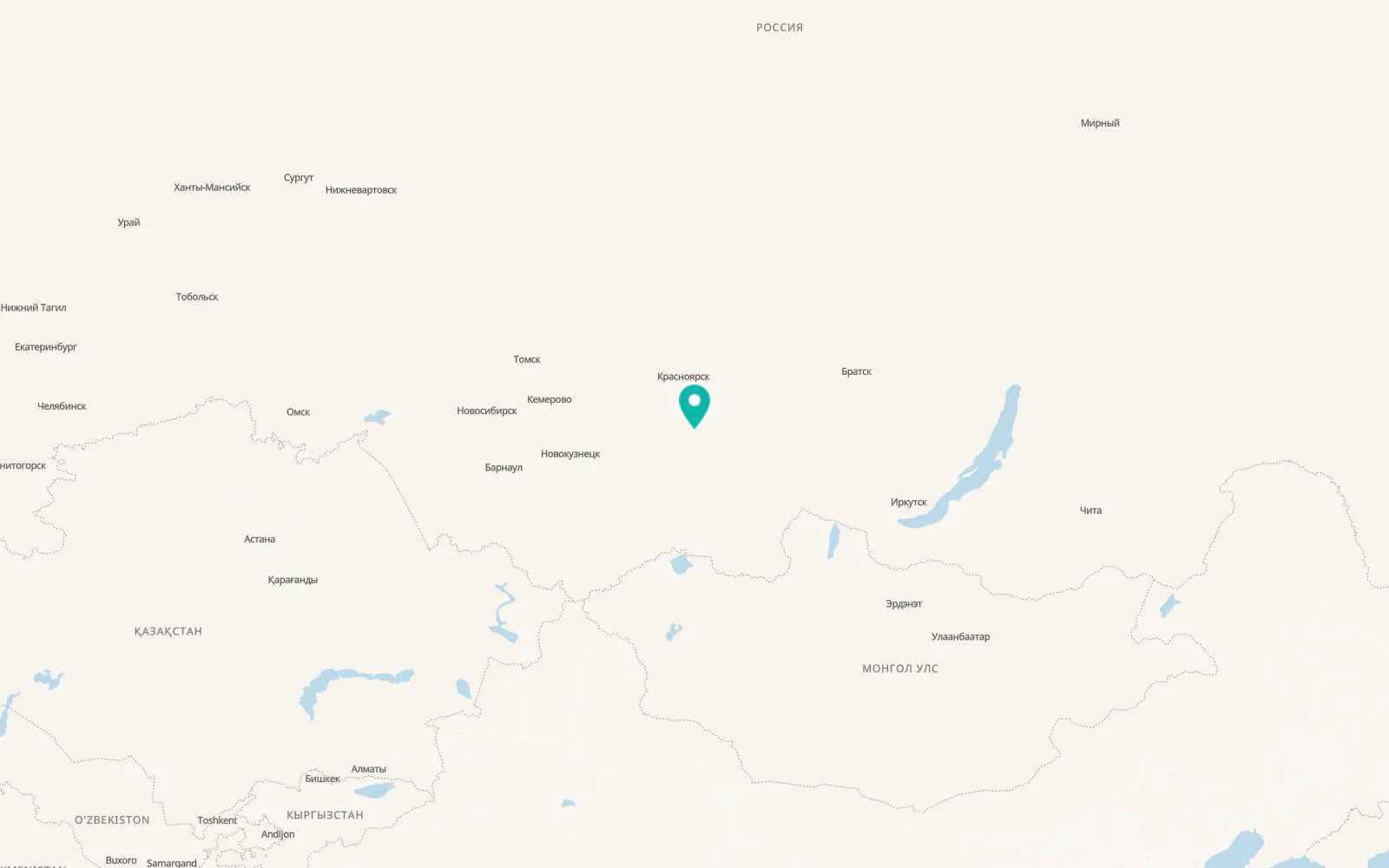 Map of Artemovsk