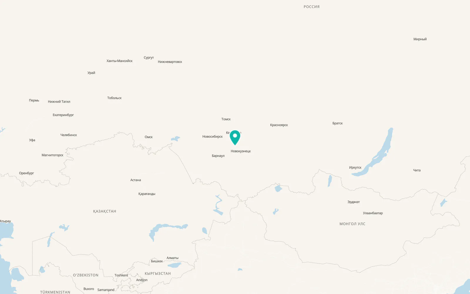 Map of Artyshta