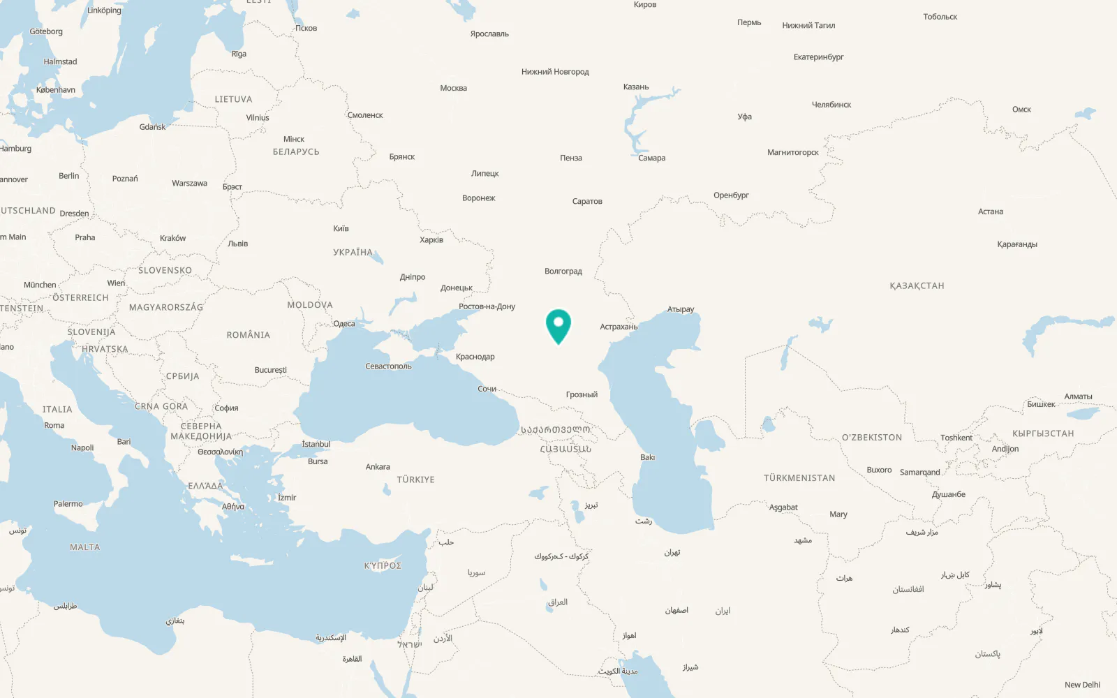 Map of Arzgir