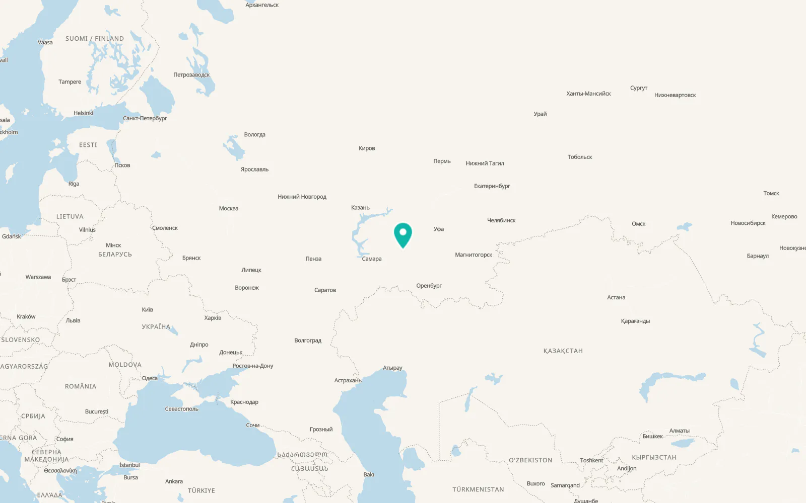 Map of Asekeyevo