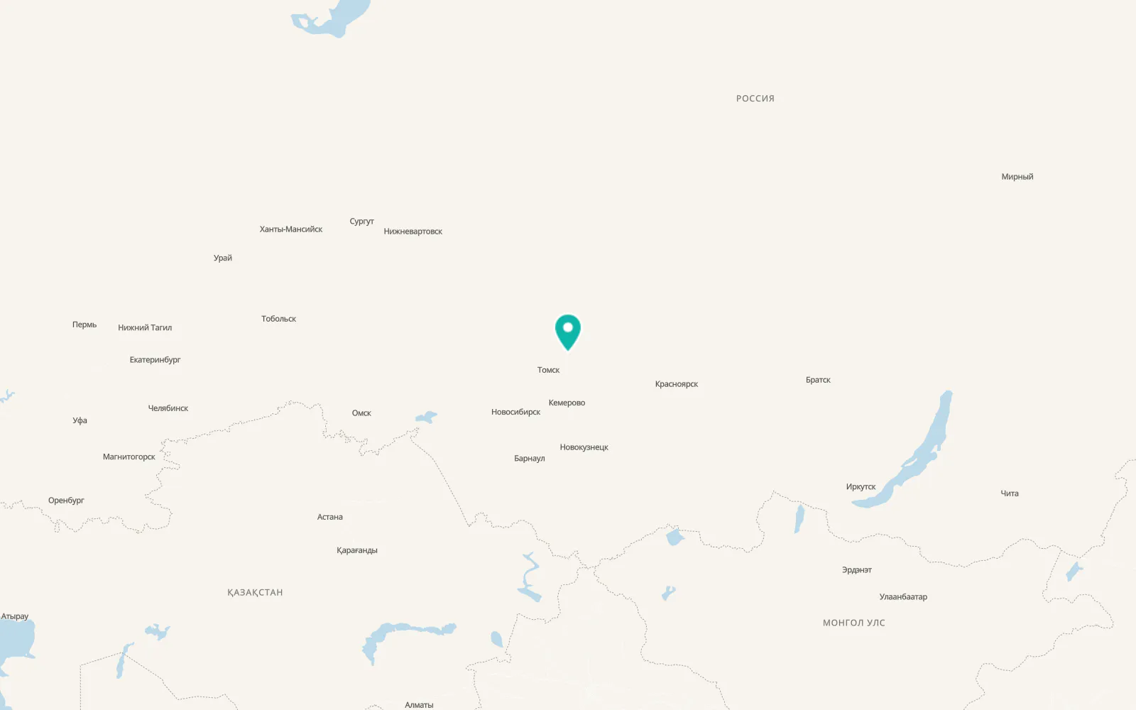 Map of Asino