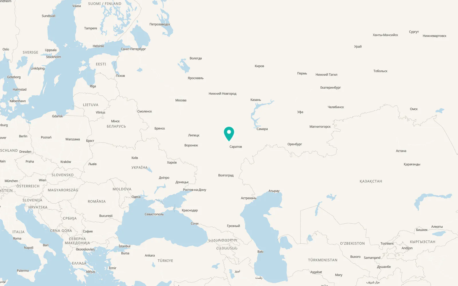 Map of Atkarsk