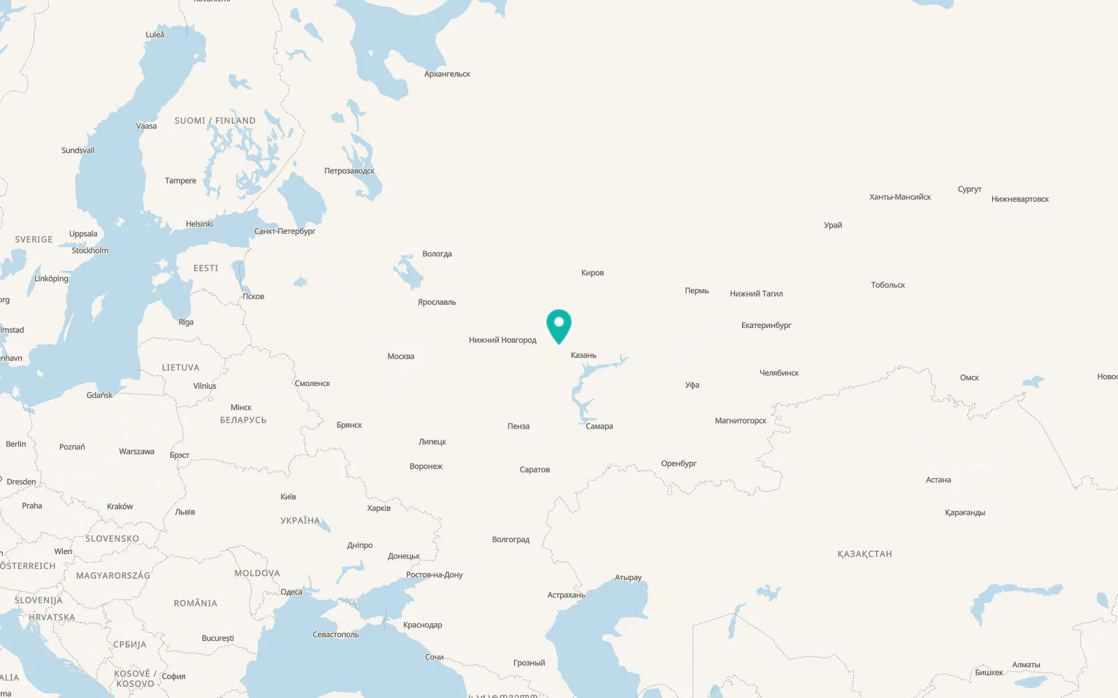 Map of Atlashevo