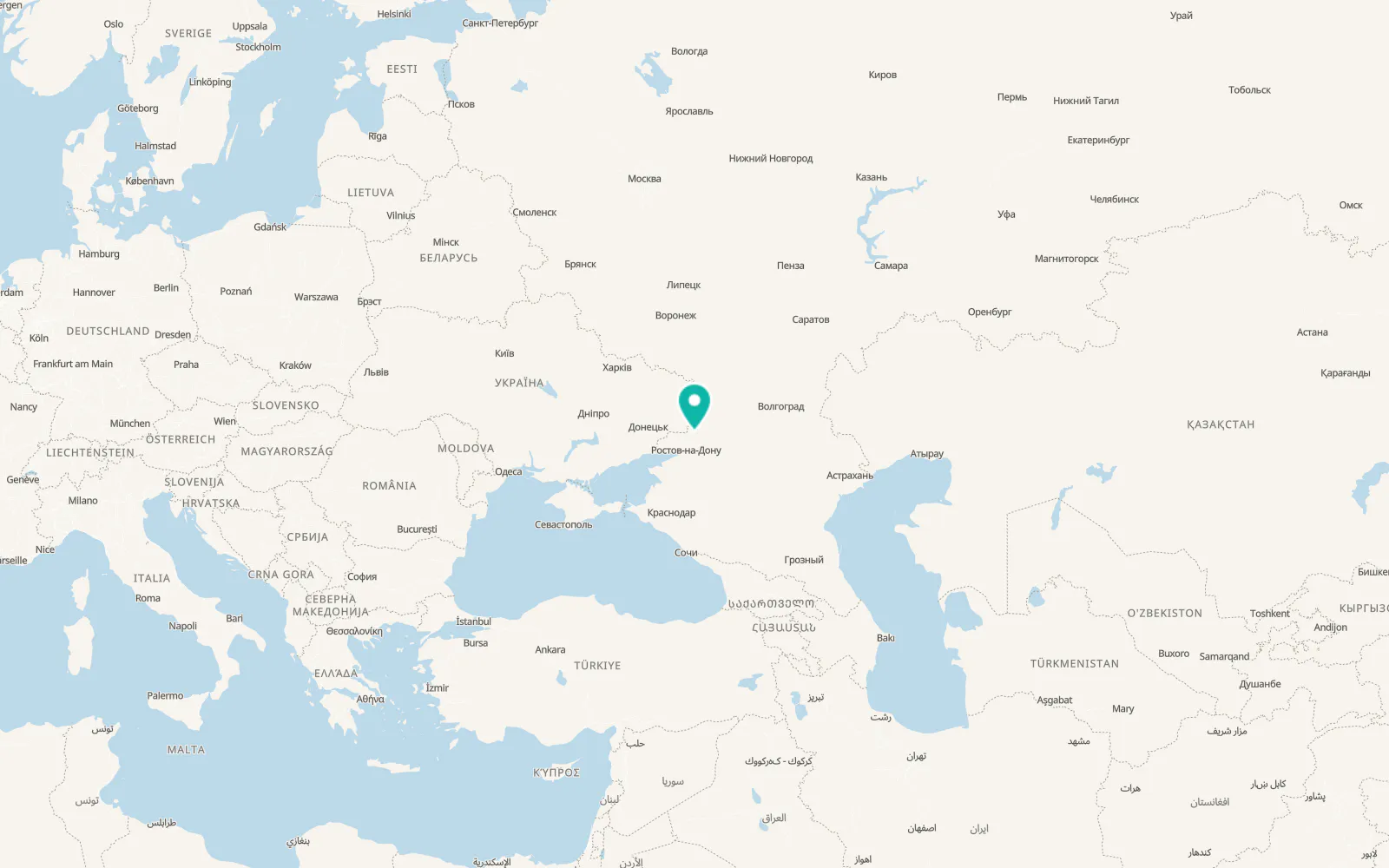 Map of Ayutinskiy