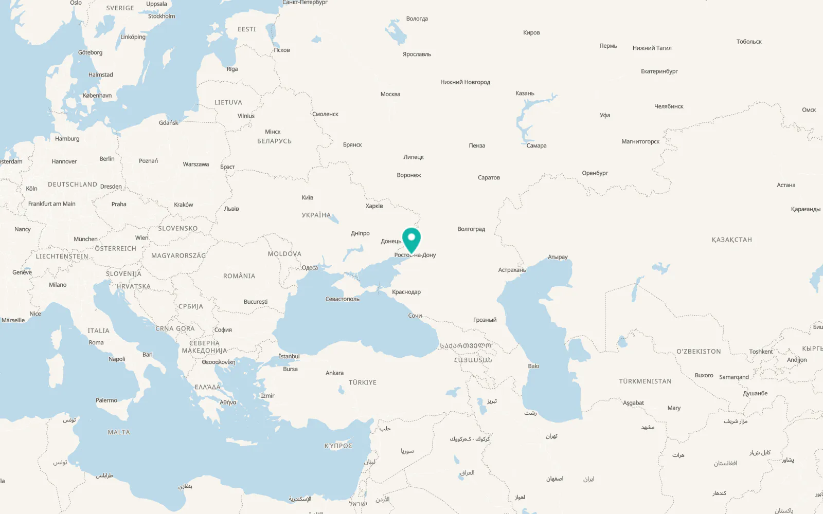 Map of Azov