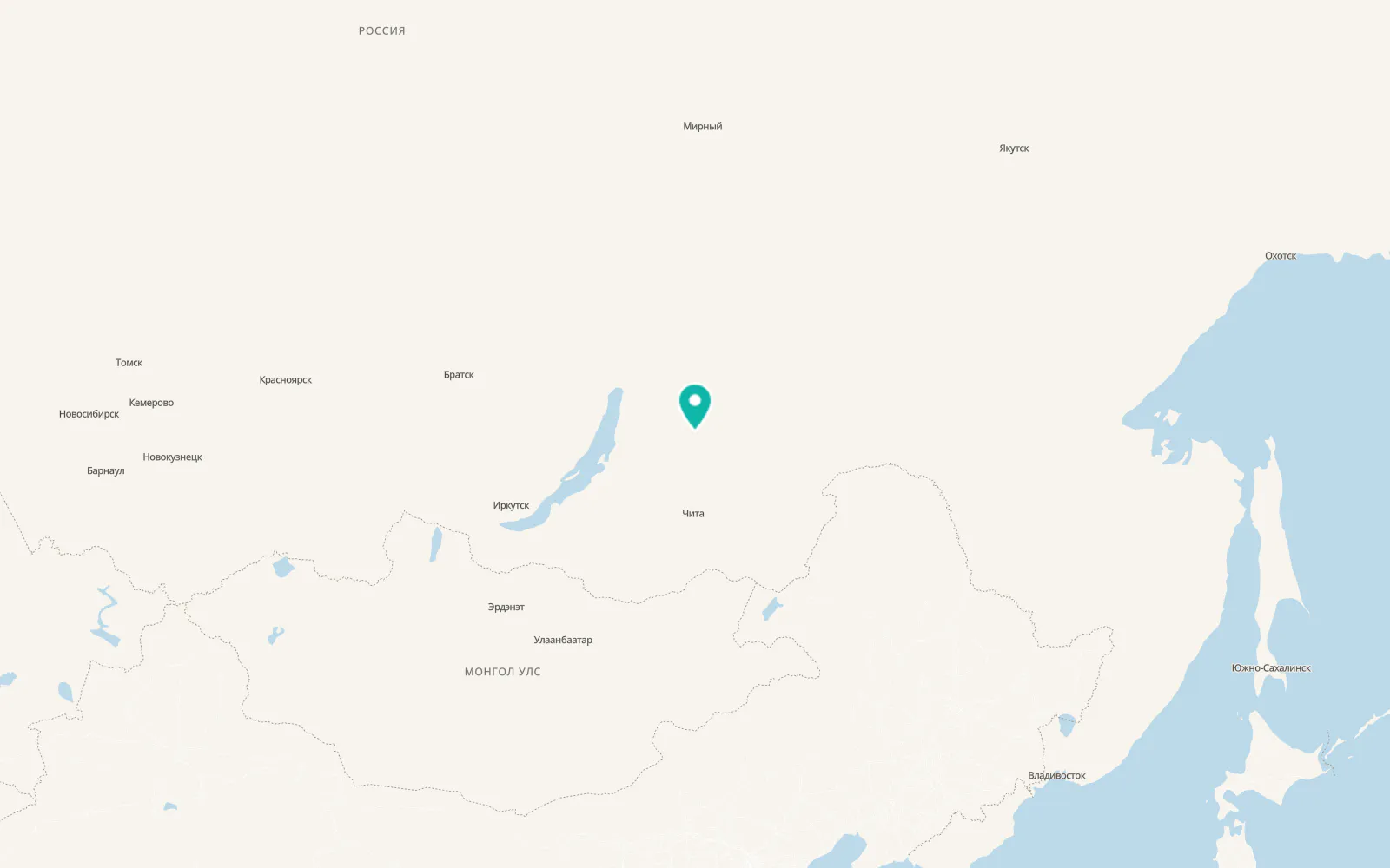 Map of Bagdarin
