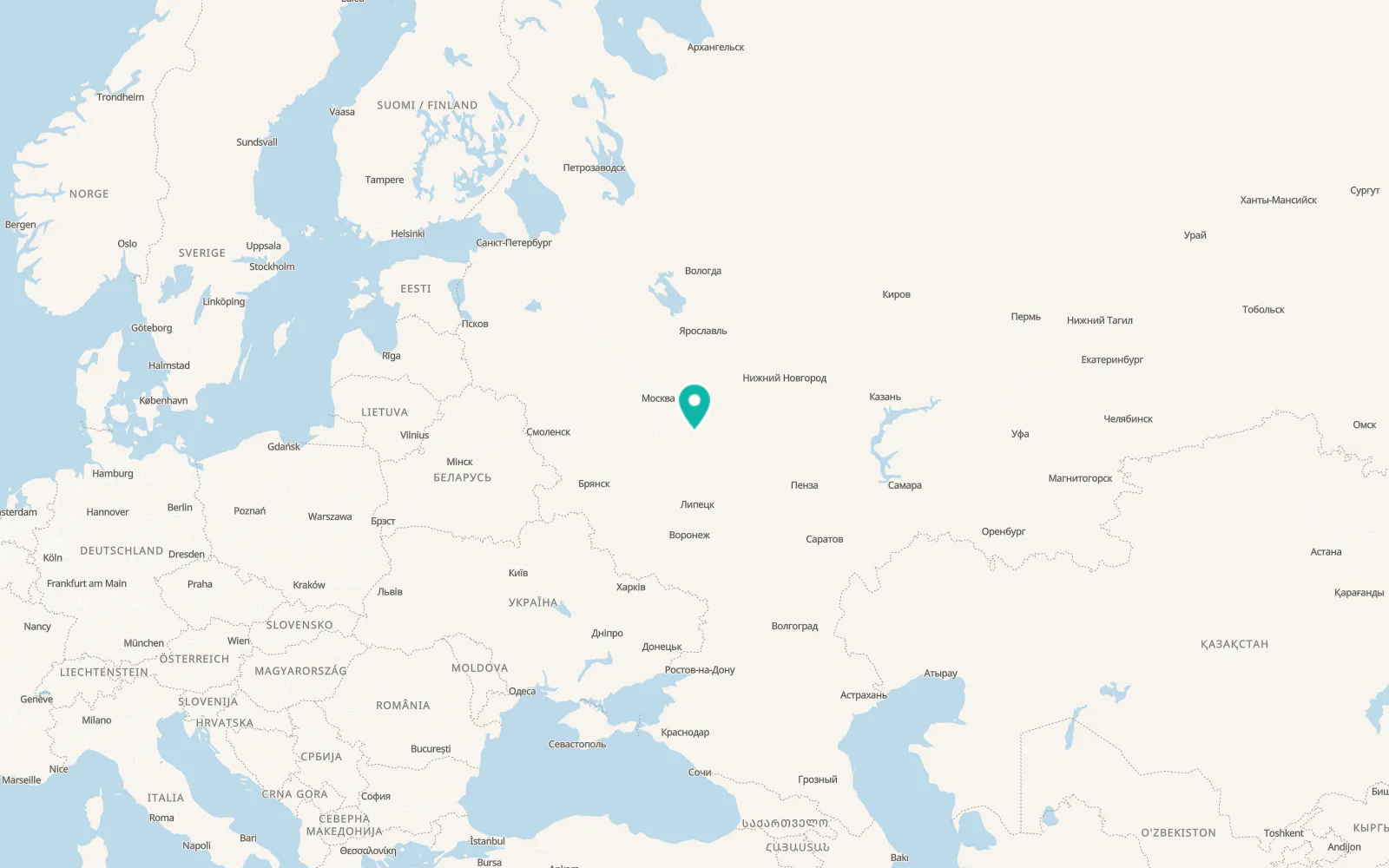 Map of Bagramovo