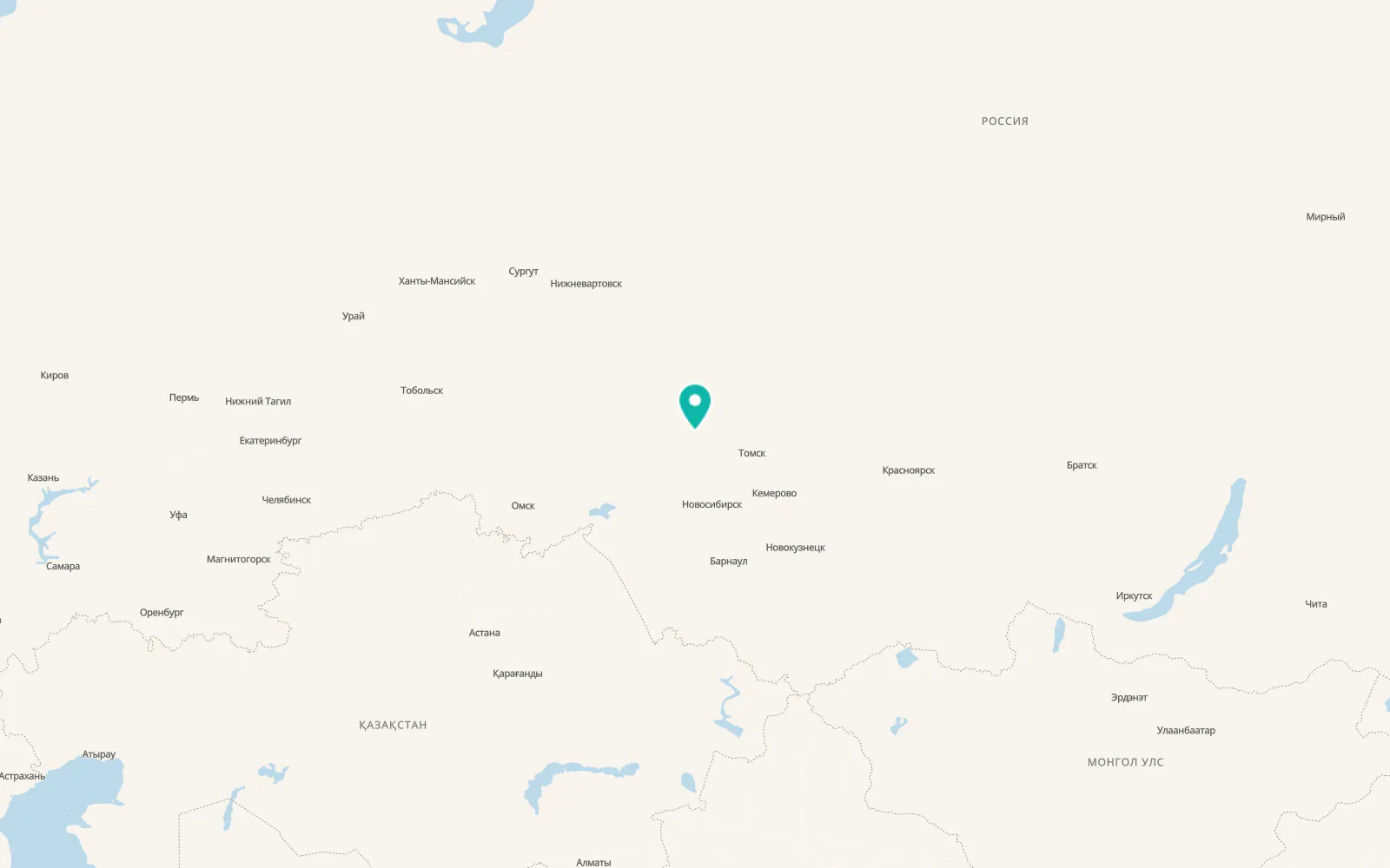 Map of Bakchar