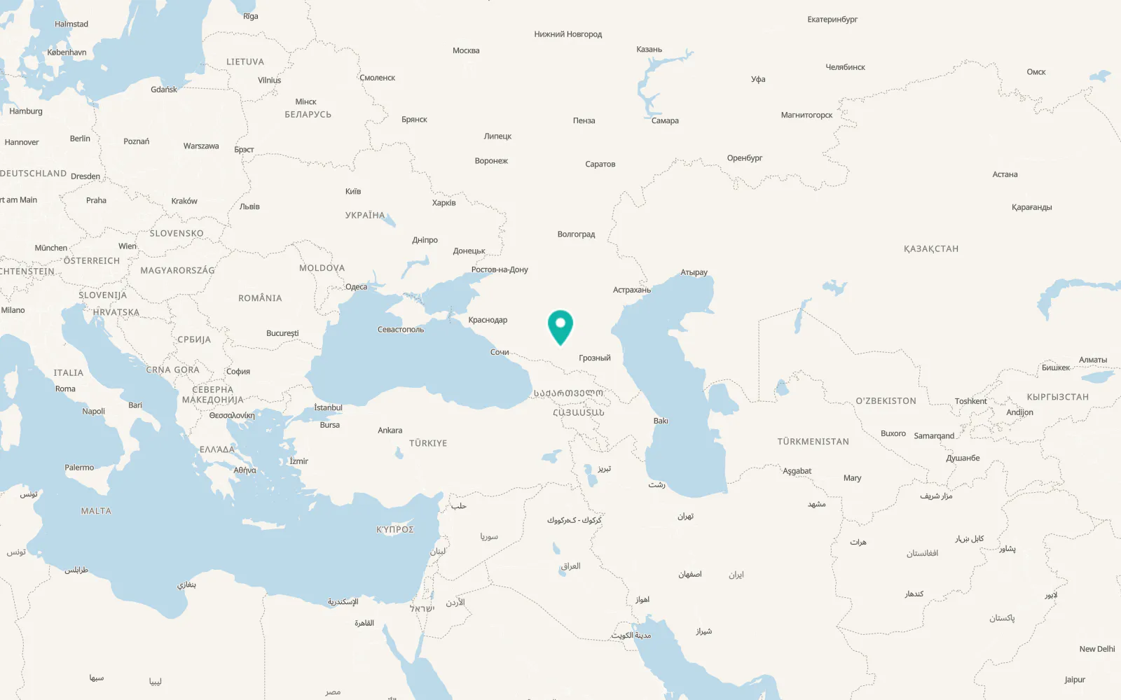 Map of Baksan