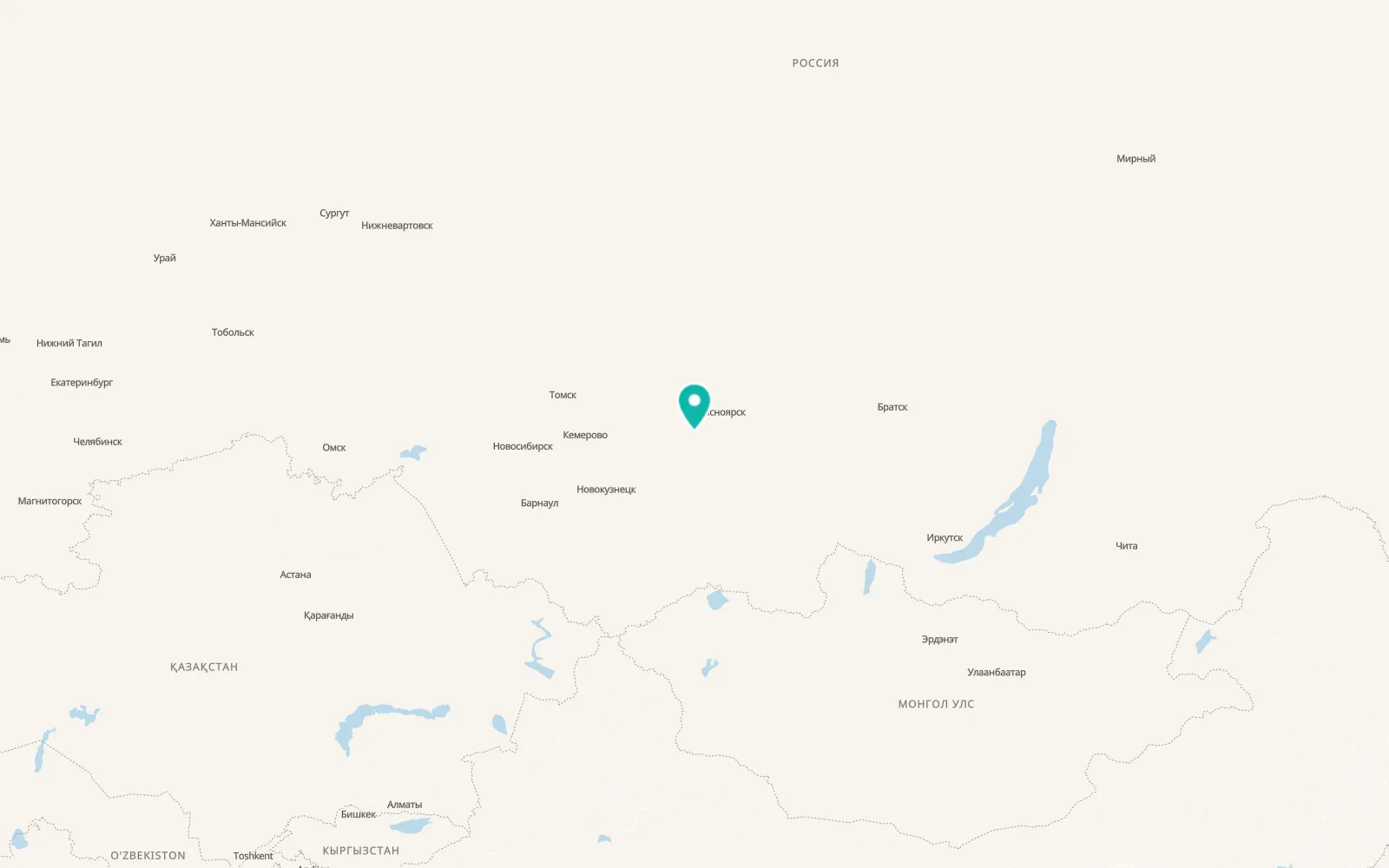 Map of Balakhta