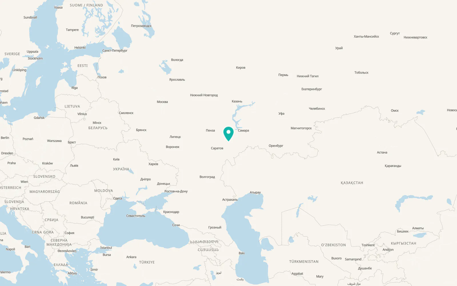 Map of Balakovo