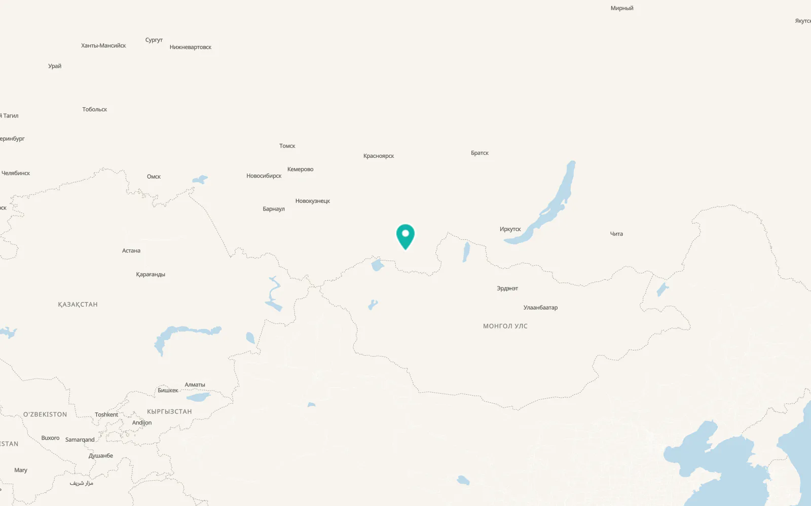 Map of Balgazyn