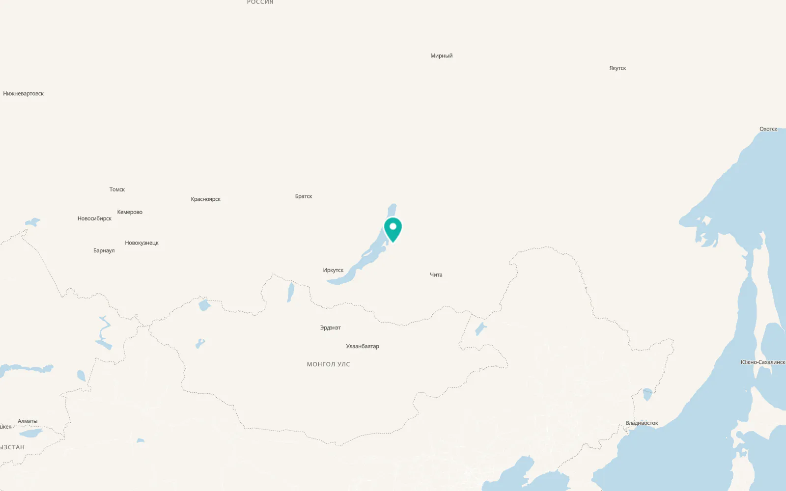 Map of Barguzin