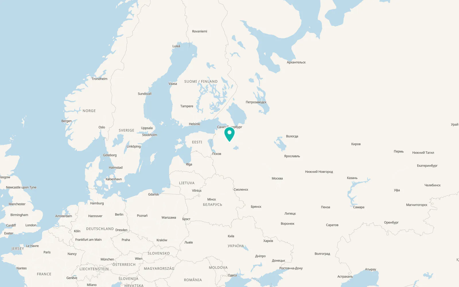 Map of Batetskiy